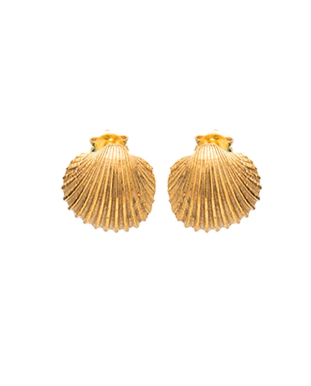 EARRINGS „SHELL“ GOLD M