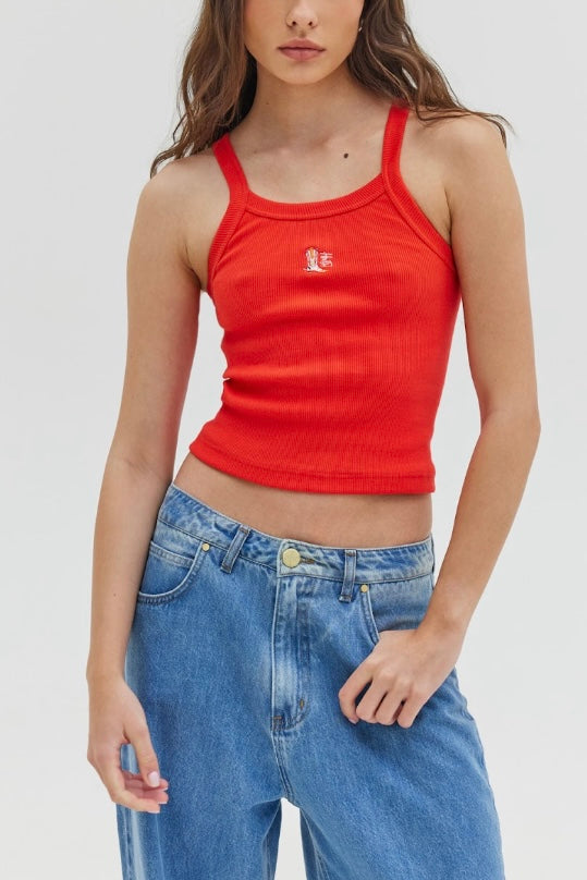 TANK TOP "PIERA" RED