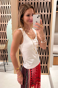 TANK TOP "IRIS" WHITE