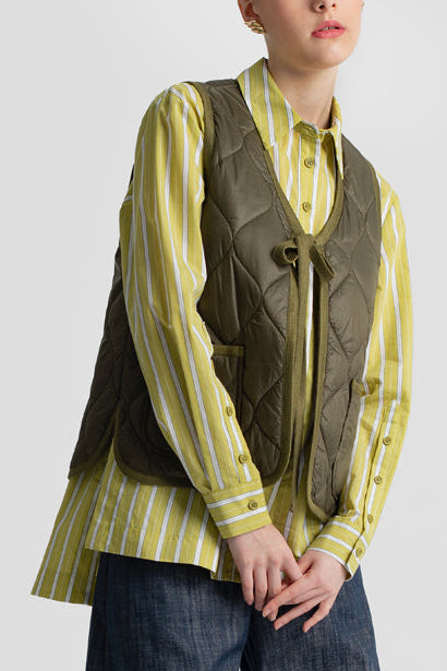 PUFFER VEST GREEN
