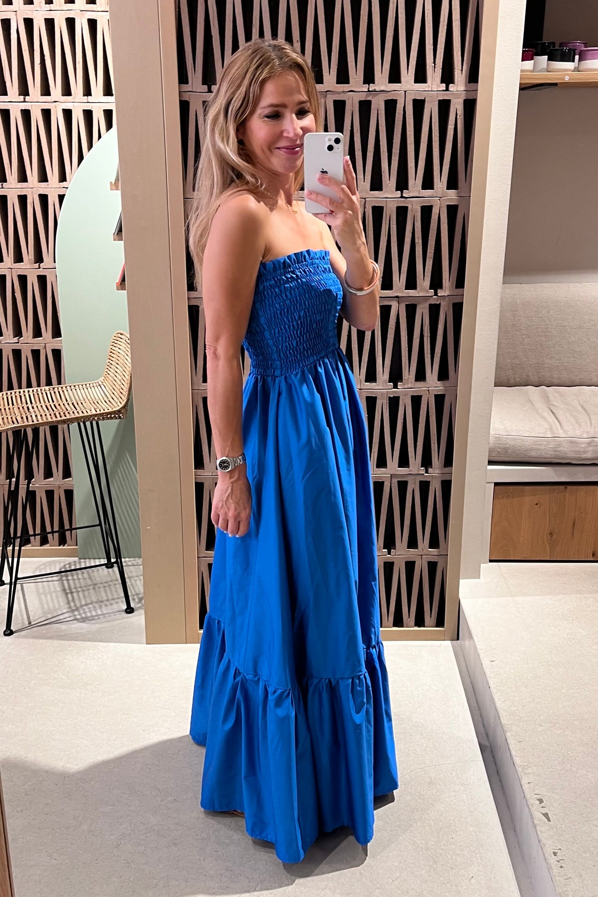 BANDEAU DRESS "ELPIS" BLUE