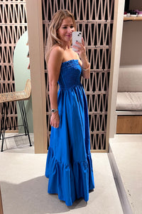 BANDEAU DRESS "ELPIS" BLUE