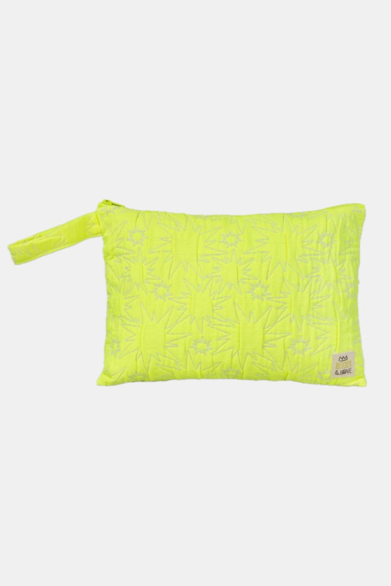 POUCH "BOLT" NEON YELLOW