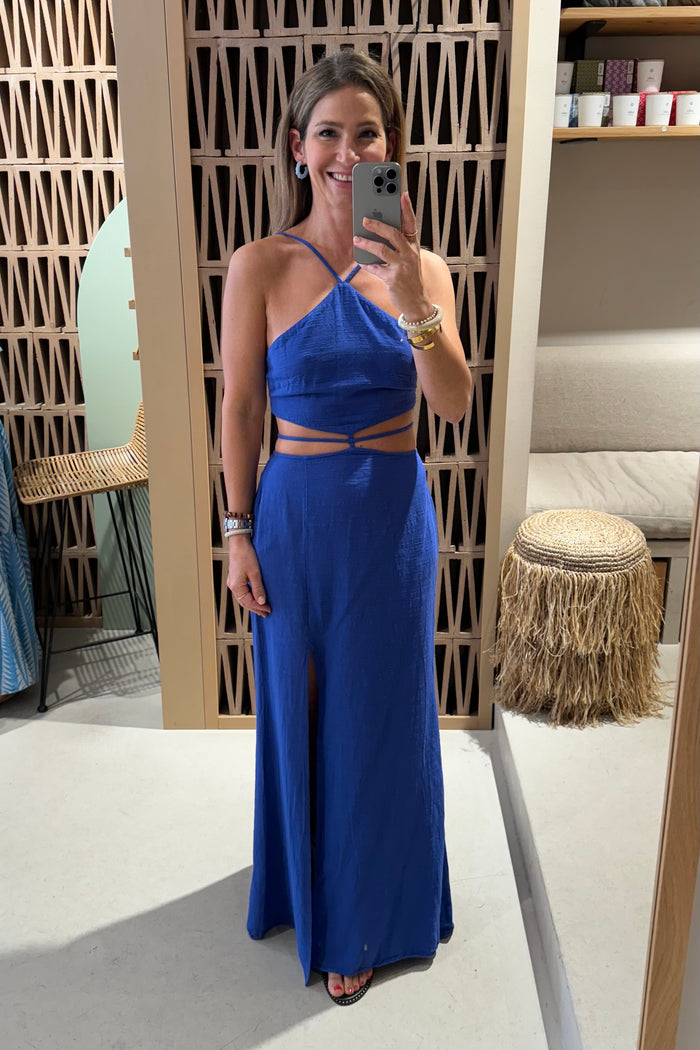 BACKLESS DRESS WITH CUTOUTS "MALIA"