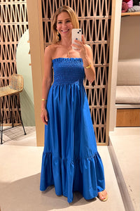 BANDEAU DRESS "ELPIS" BLUE