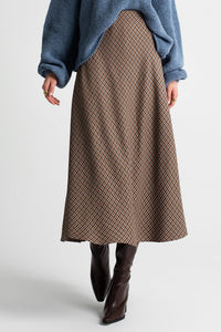 MIDI SKIRT "CHECK"