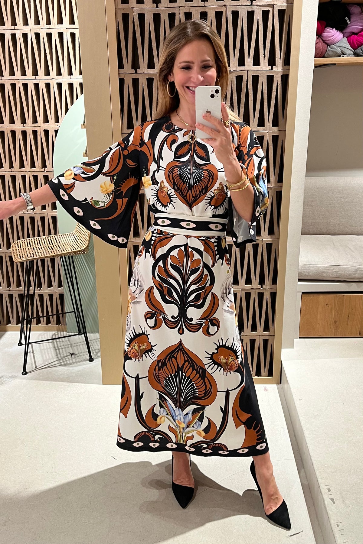 LONG DRESS "ORNAMENTAL" MULTICOLOR