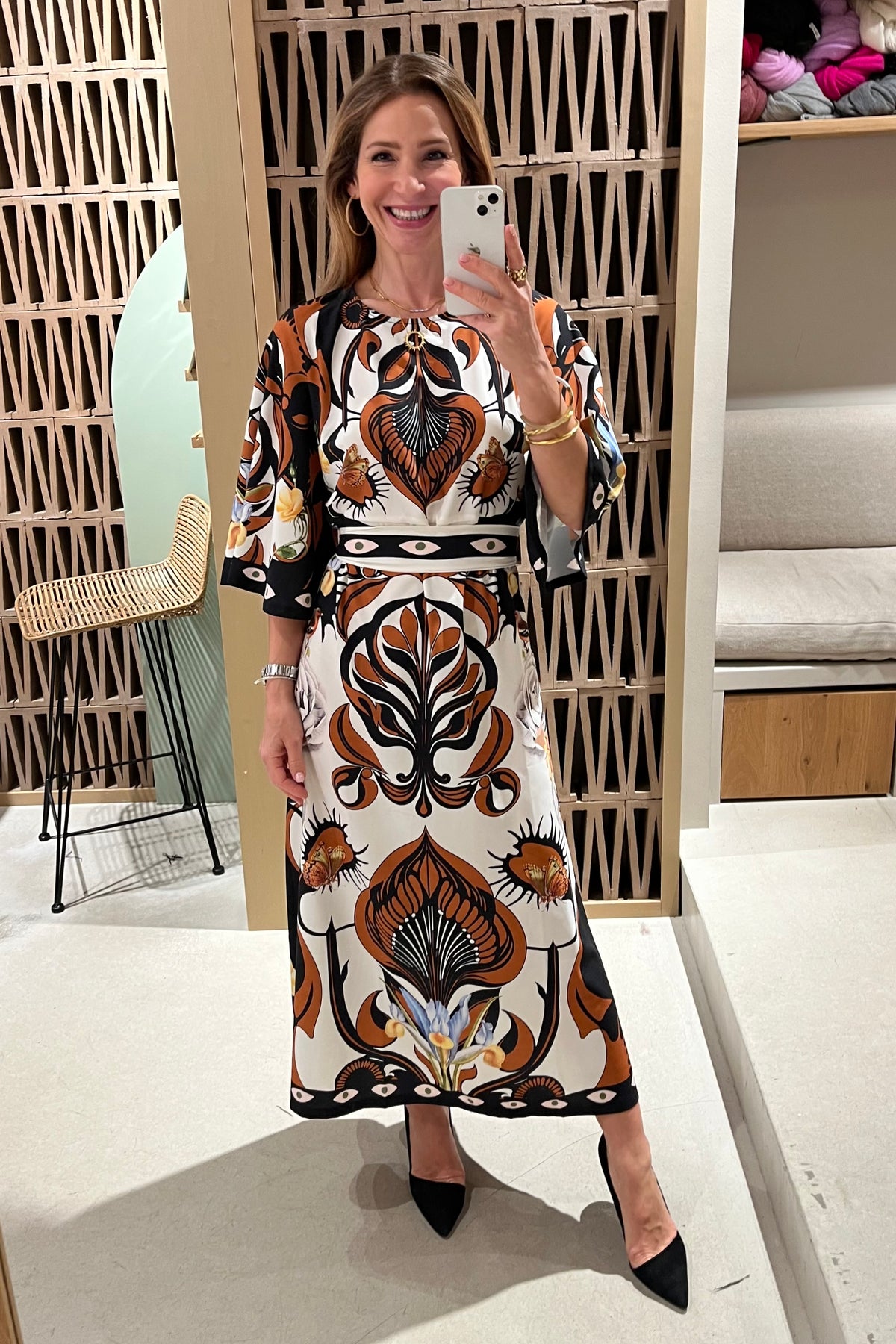 LONG DRESS "ORNAMENTAL" MULTICOLOR