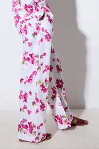 PANTS "BOUGAINVILLEA" WHITE/PINK