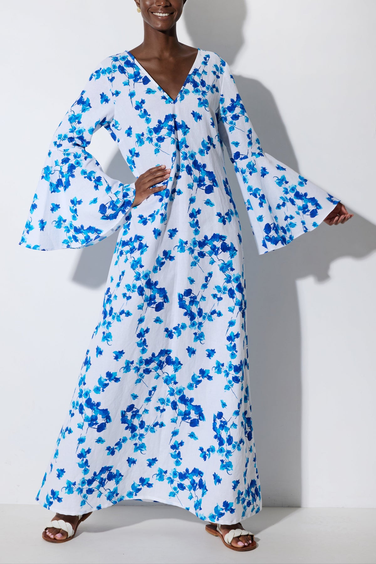 LONG DRESS "AMALFI" BLUE