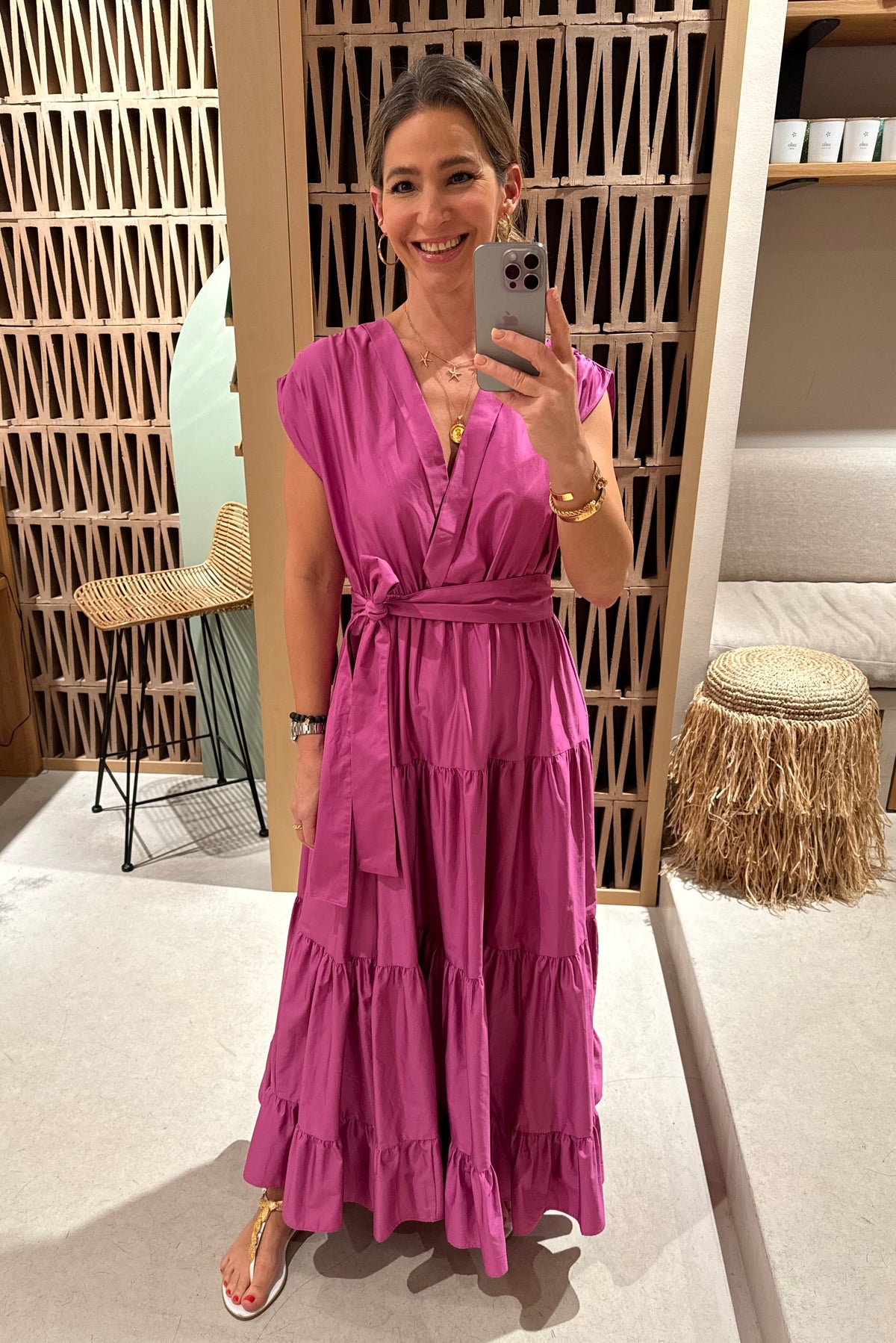 LONG SLEEVELESS DRESS "FAIDRA"