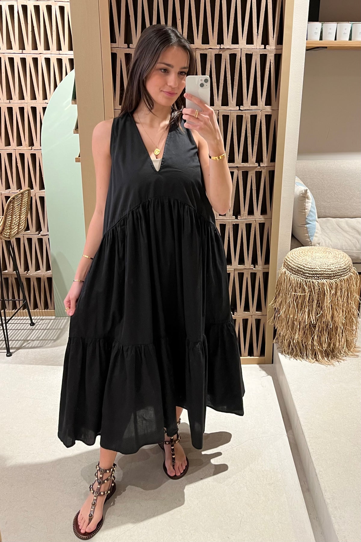 SLEEVELESS MIDI DRESS "IRIDA"