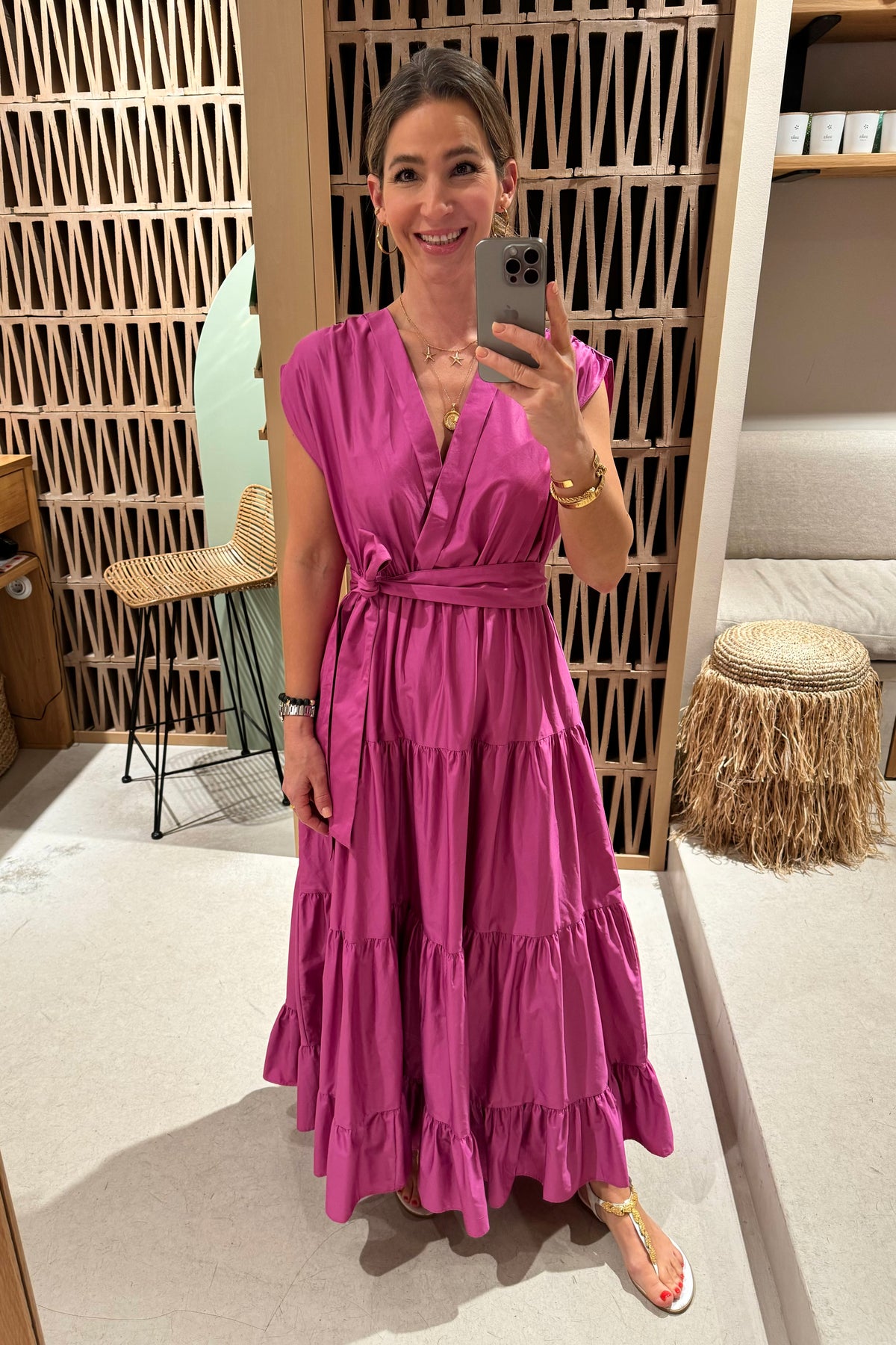 LONG SLEEVELESS DRESS "FAIDRA"