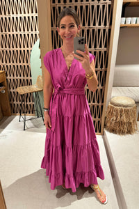 LONG SLEEVELESS DRESS "FAIDRA"