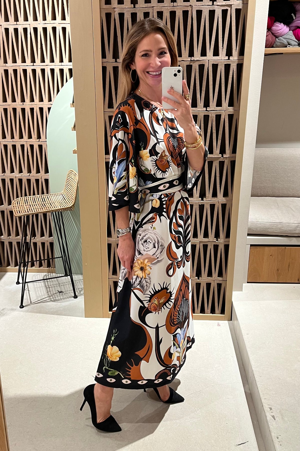 LONG DRESS "ORNAMENTAL" MULTICOLOR