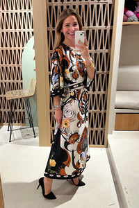 LONG DRESS "ORNAMENTAL" MULTICOLOR