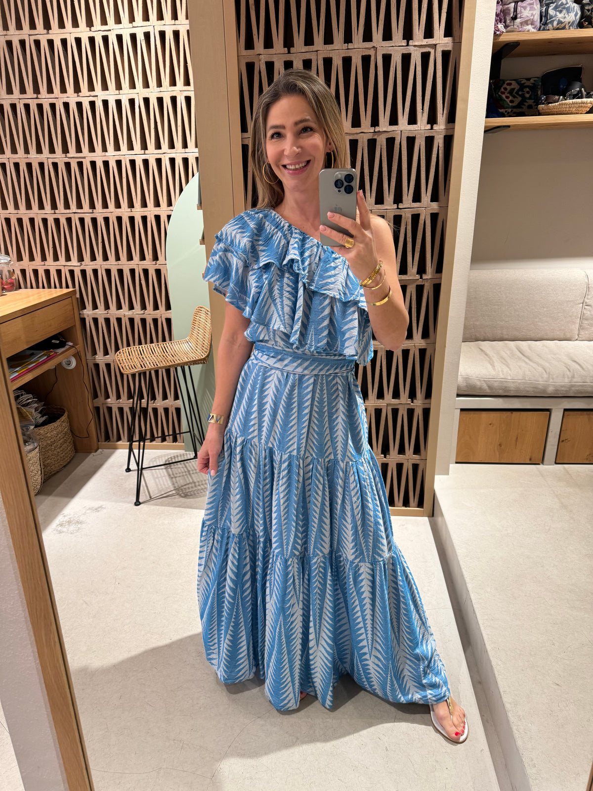 LONG ONE SHOULDER DRESS "FINIKAS"