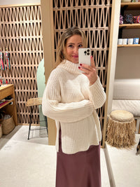 LONG TURTLENECK PULLOVER "MODIA"