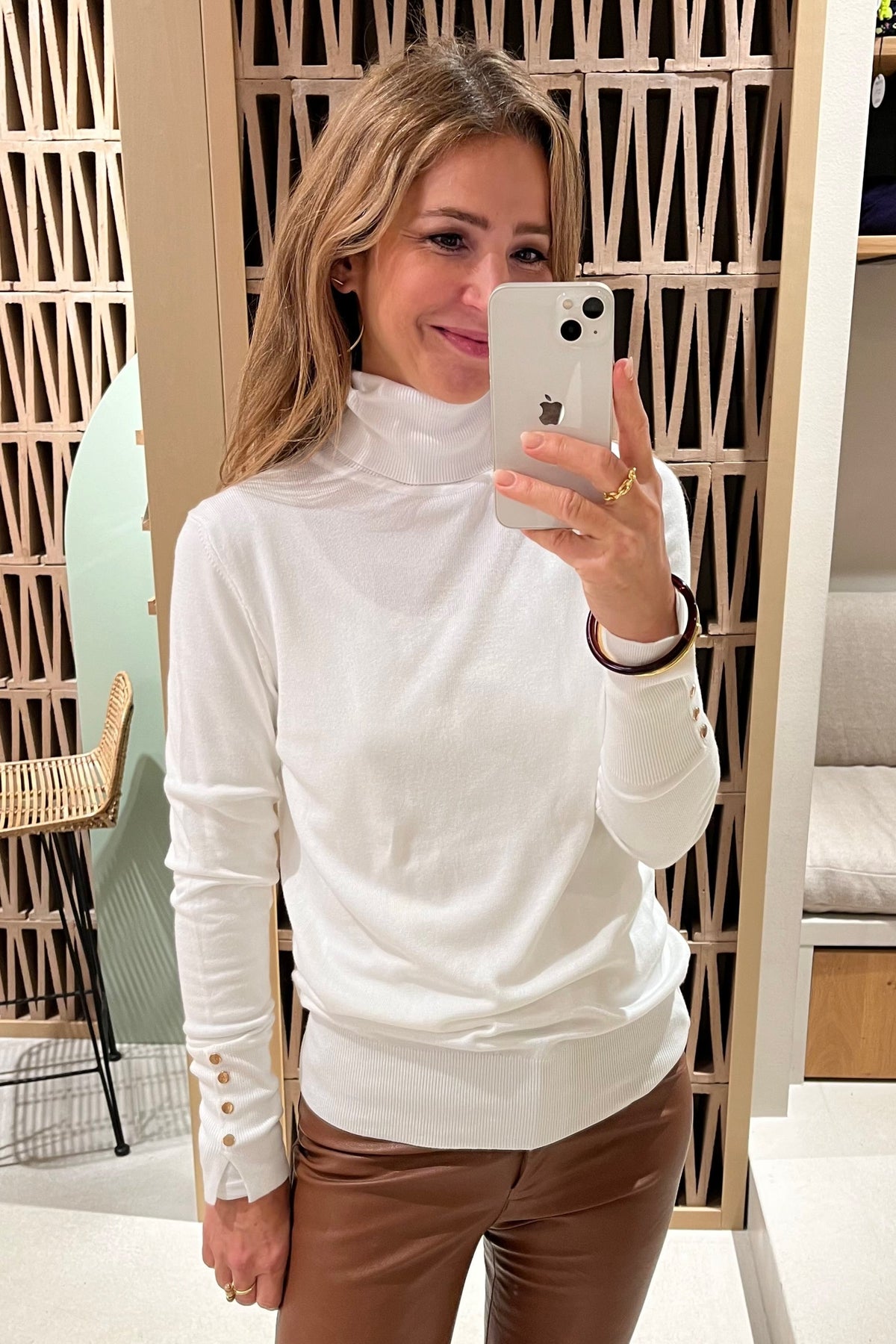 THIN TURTLENECK VISCOSE PULLOVER "AYINA"