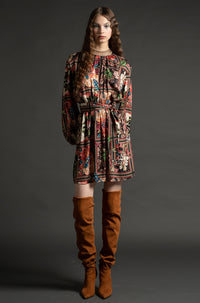 SHORT DRESS "INSECTA" MULTICOLOR