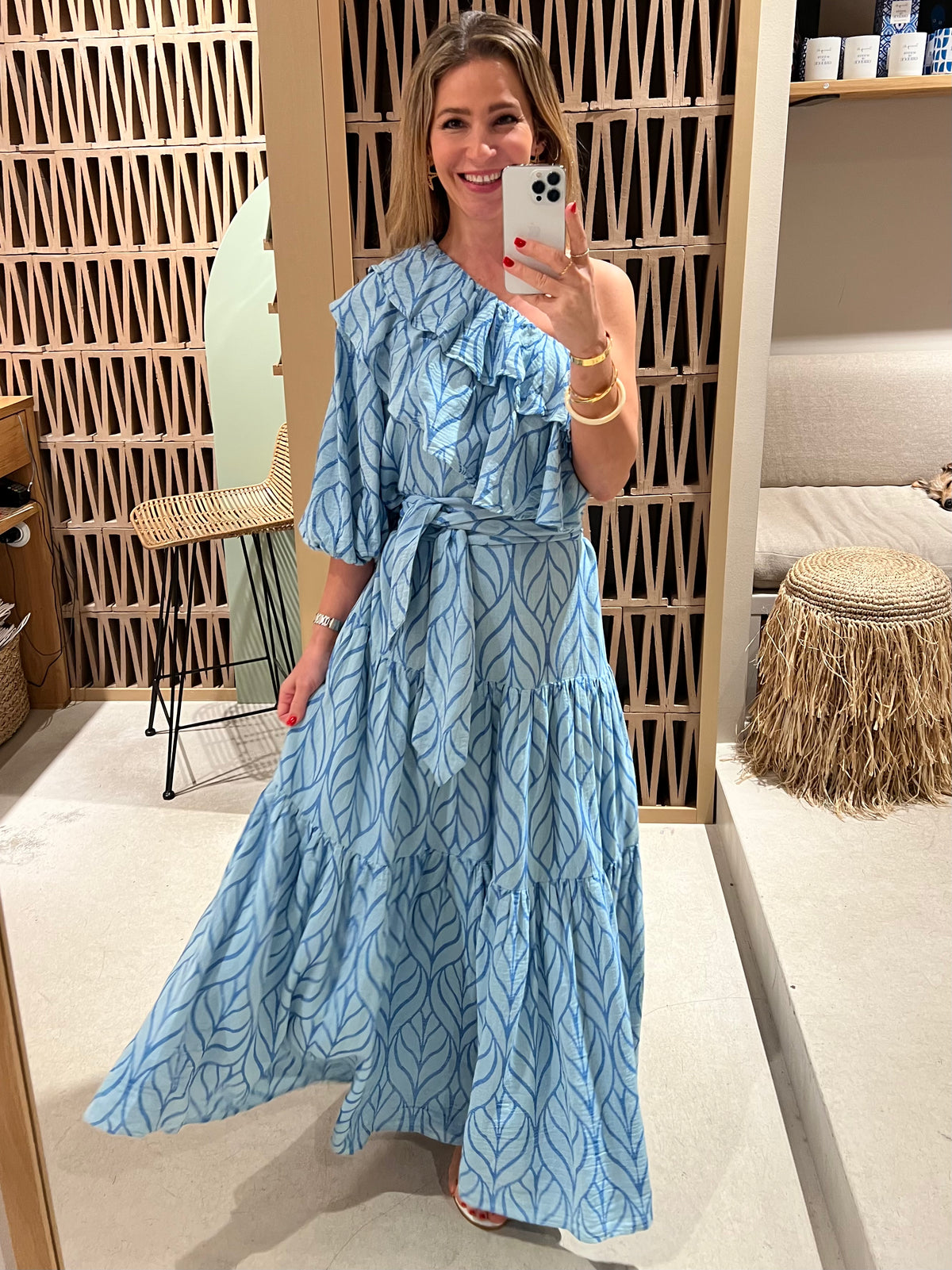 LONG ONE SHOULDER DRESS "ERIKOUSA"