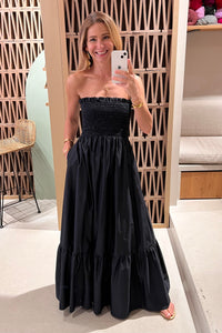 BANDEAU DRESS "ELPIS" BLACK