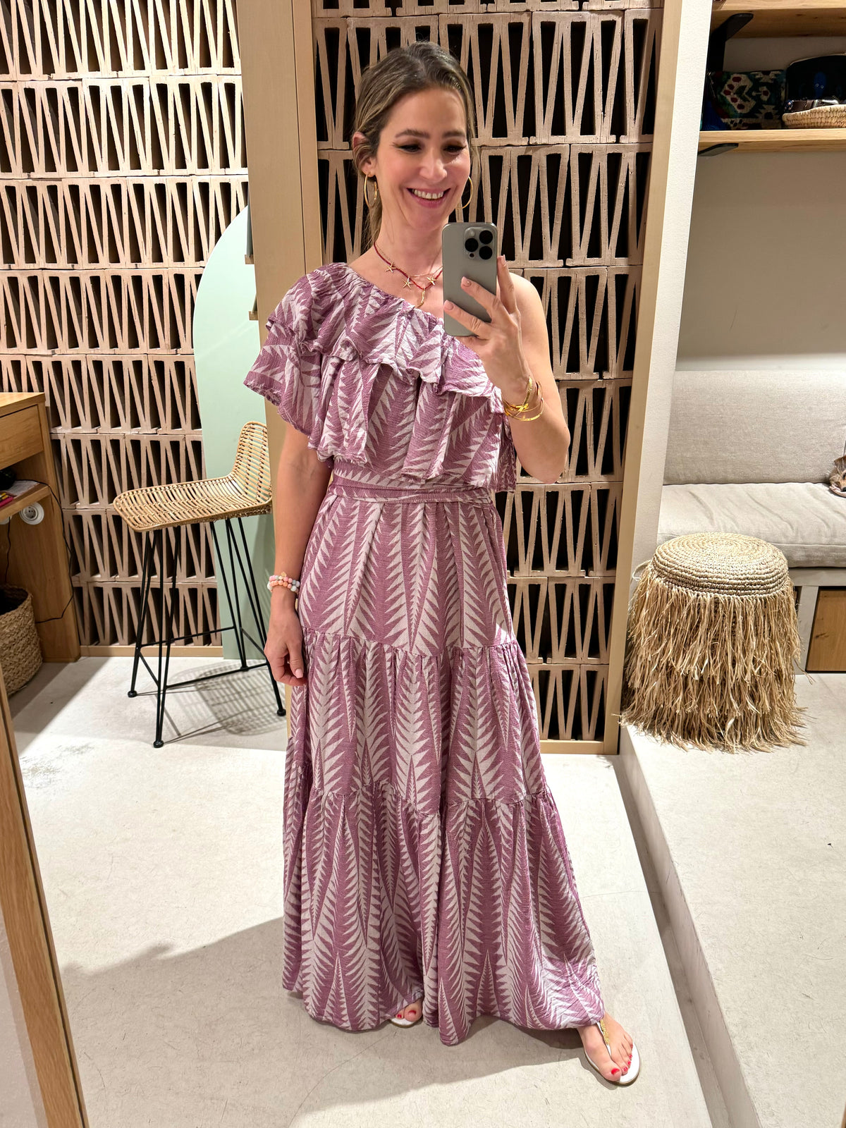 LONG ONE SHOULDER DRESS "FINIKAS"