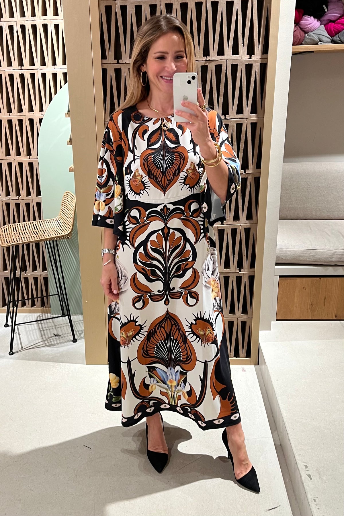 LONG DRESS "ORNAMENTAL" MULTICOLOR