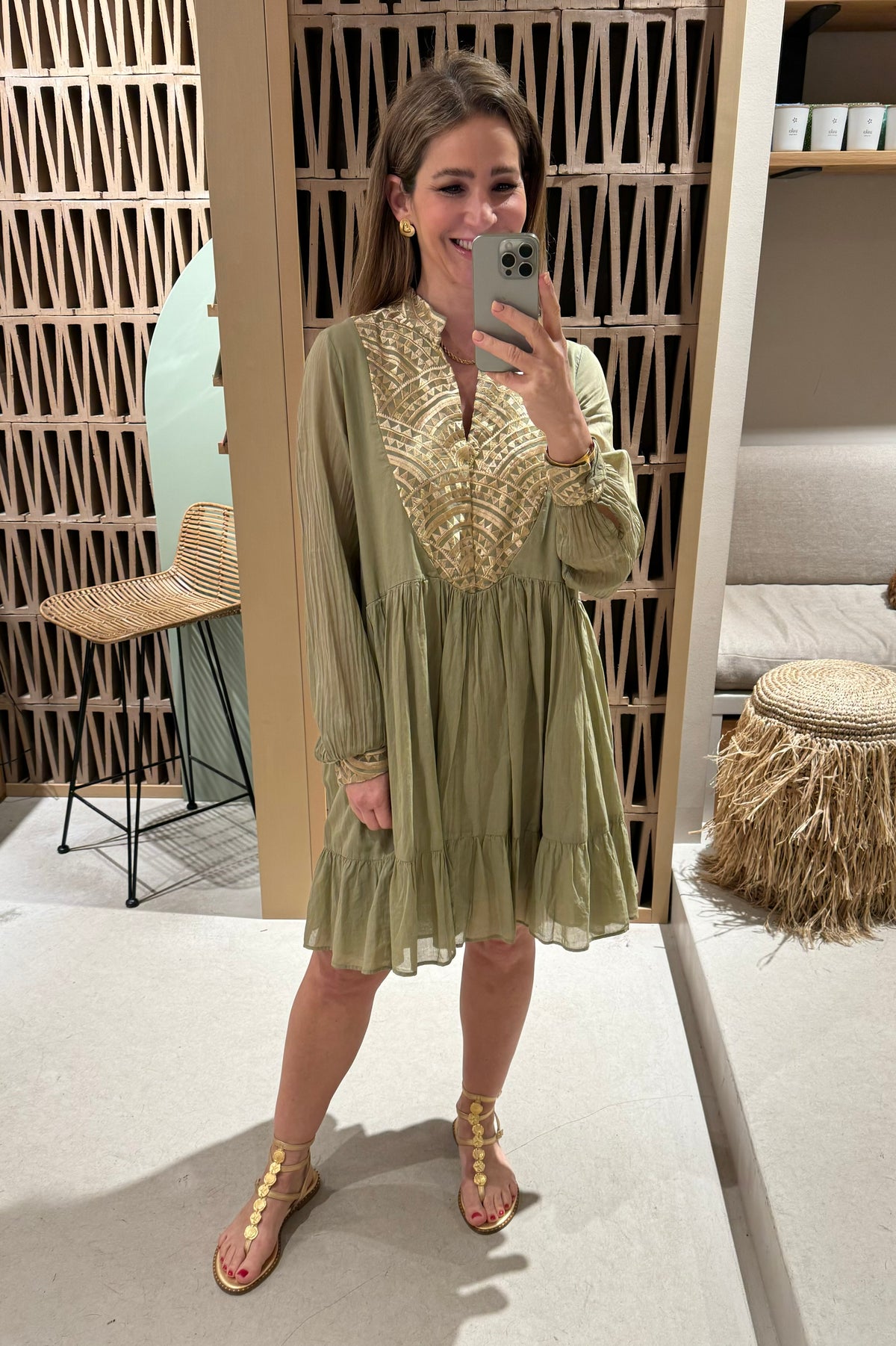 SHORT COTTON DRESS "TRIANGLE"