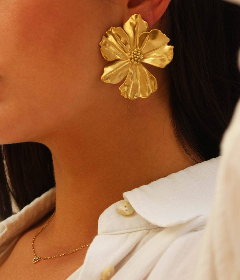 STATEMENT EARRINGS "VICKY" GOLD