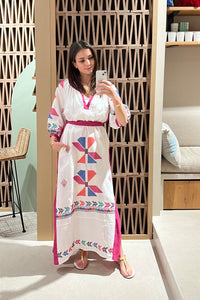 LONG LINEN DRESS "AEOLIS"