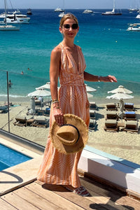 LONG NECKHOLDER DRESS "FINIKAS"