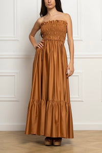 BANDEAU DRESS "ELPIS" CHOCOLATTE