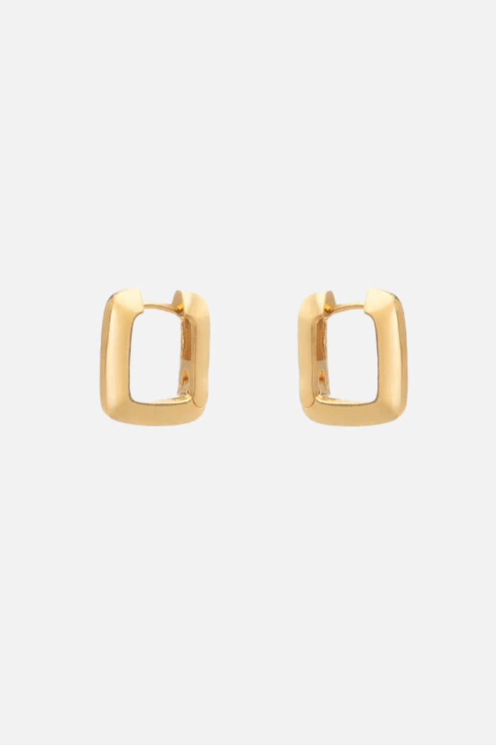 EARRINGS "SQUARE HOOPS" GOLD