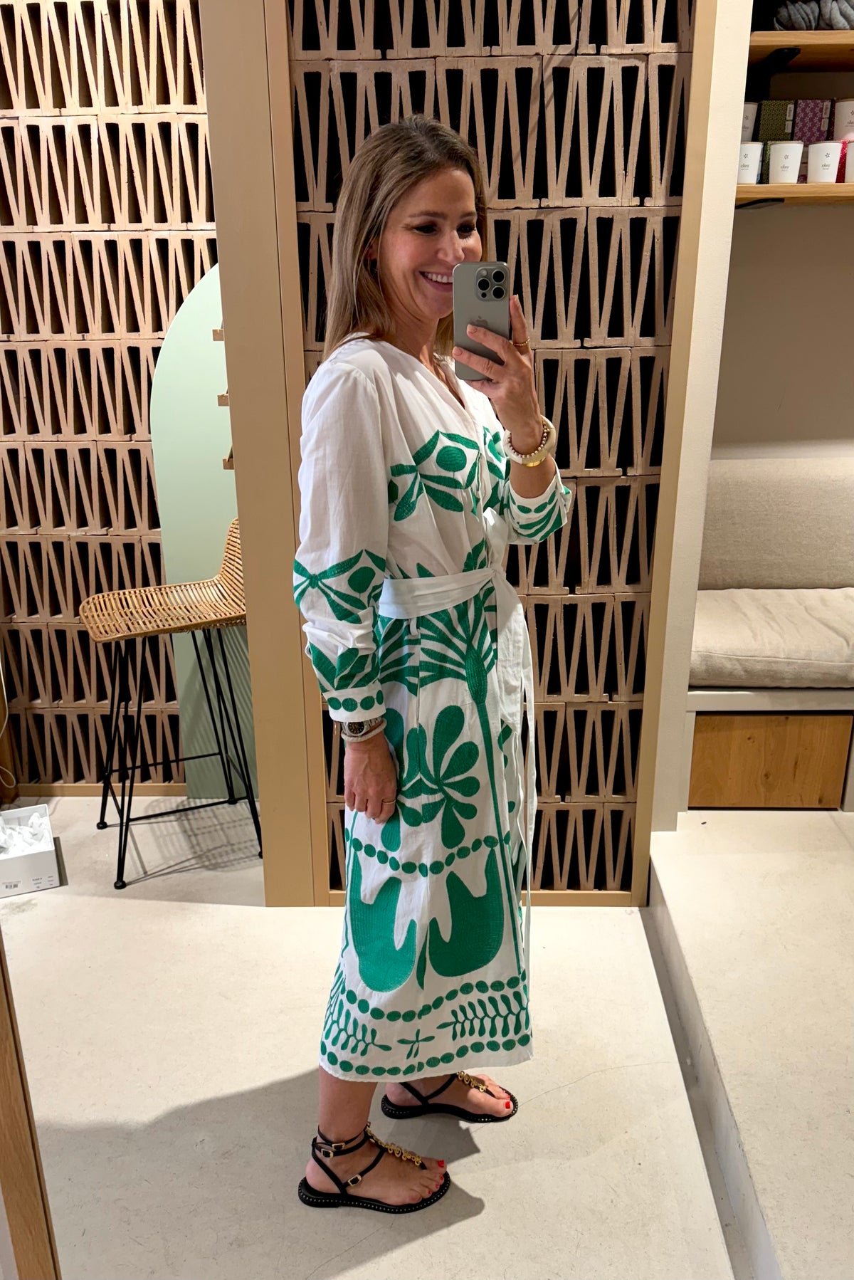 EMBROIDERED MIDI DRESS "ITHACA"