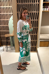 EMBROIDERED MIDI DRESS "ITHACA"