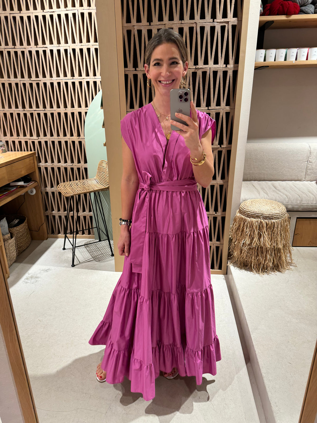 LONG SLEEVELESS DRESS "FAIDRA"