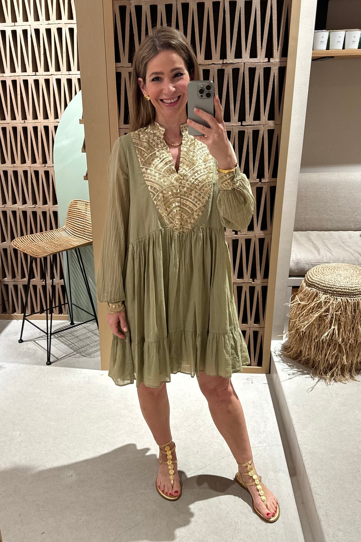 SHORT COTTON DRESS "TRIANGLE"