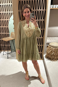 SHORT COTTON DRESS "TRIANGLE"