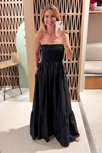 BANDEAU DRESS "ELPIS" BLACK