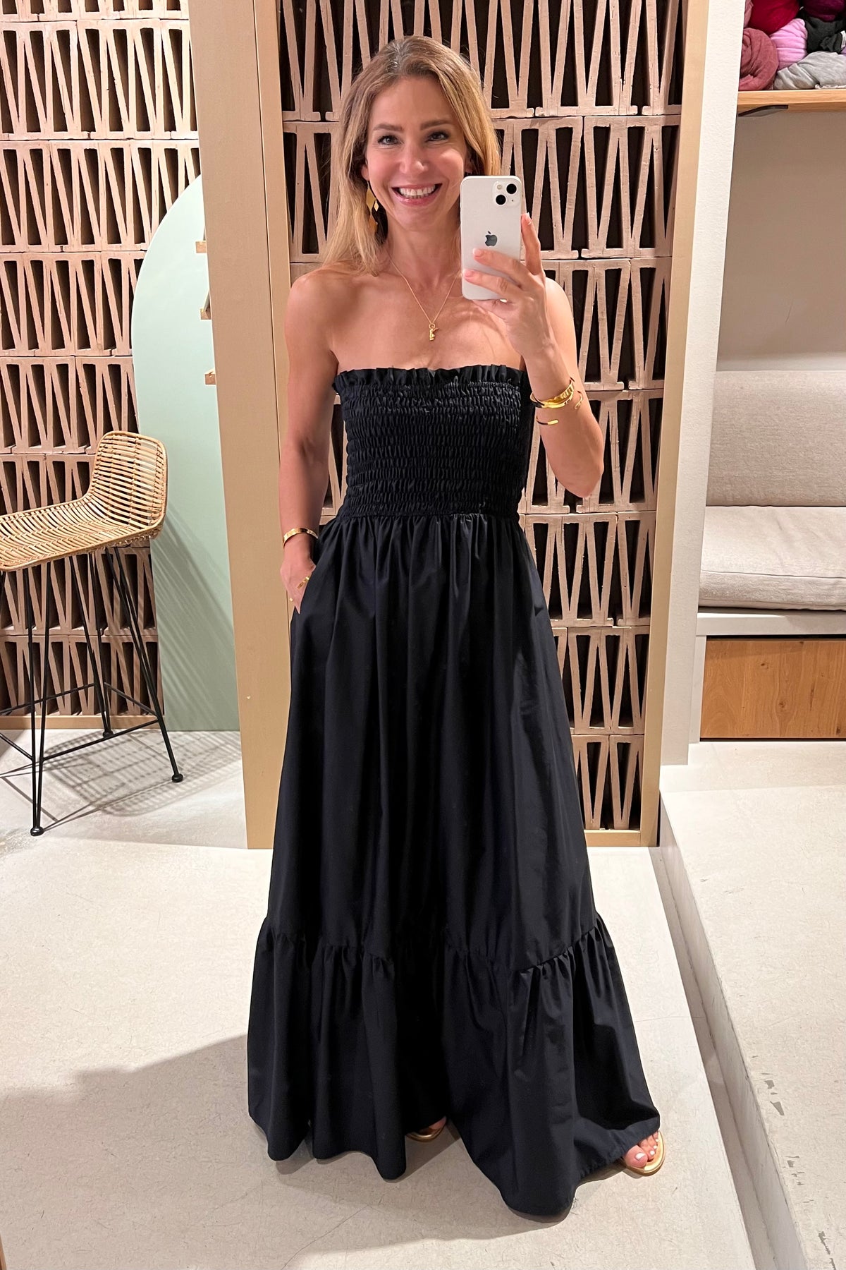 BANDEAU DRESS "ELPIS" BLACK