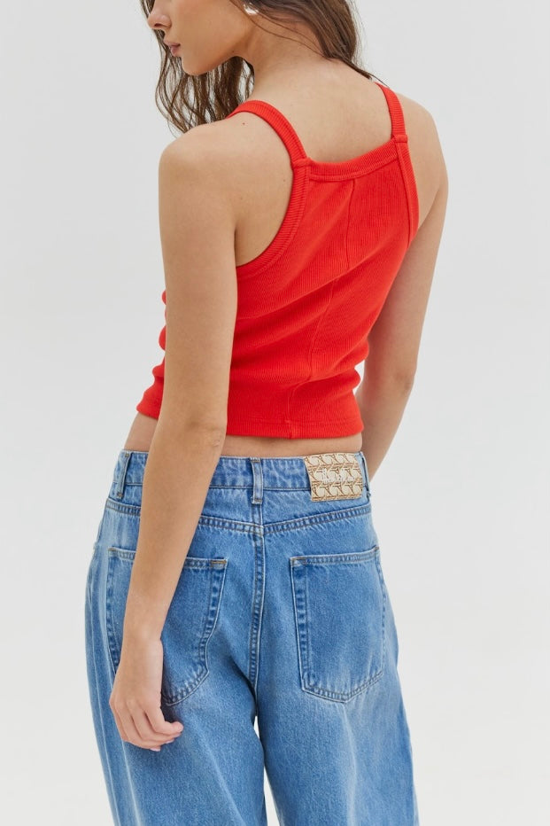 TANK TOP "PIERA" RED