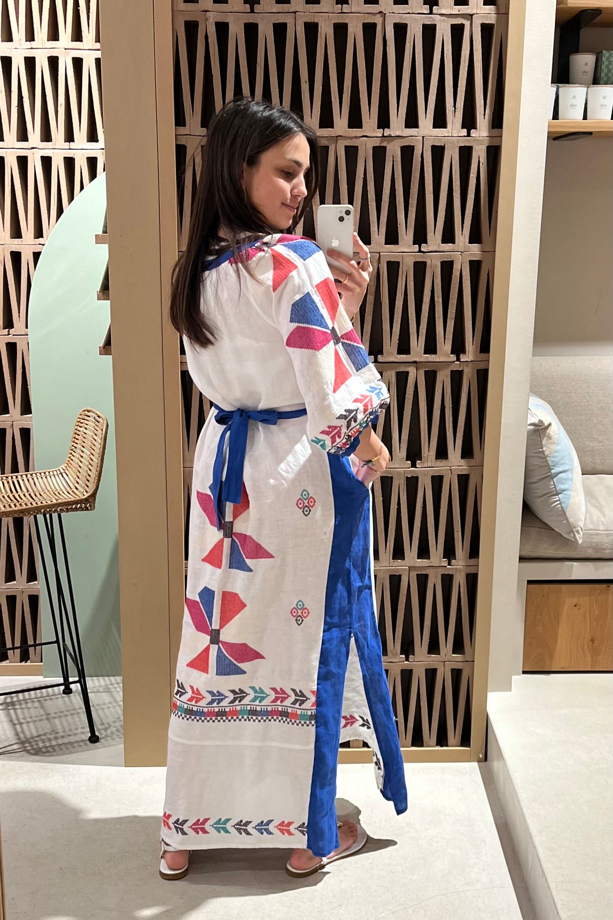 LONG LINEN DRESS "AEOLIS"