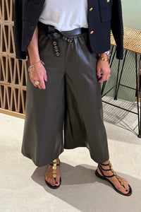 VEGAN LEATHER CULOTTES "ELINA"