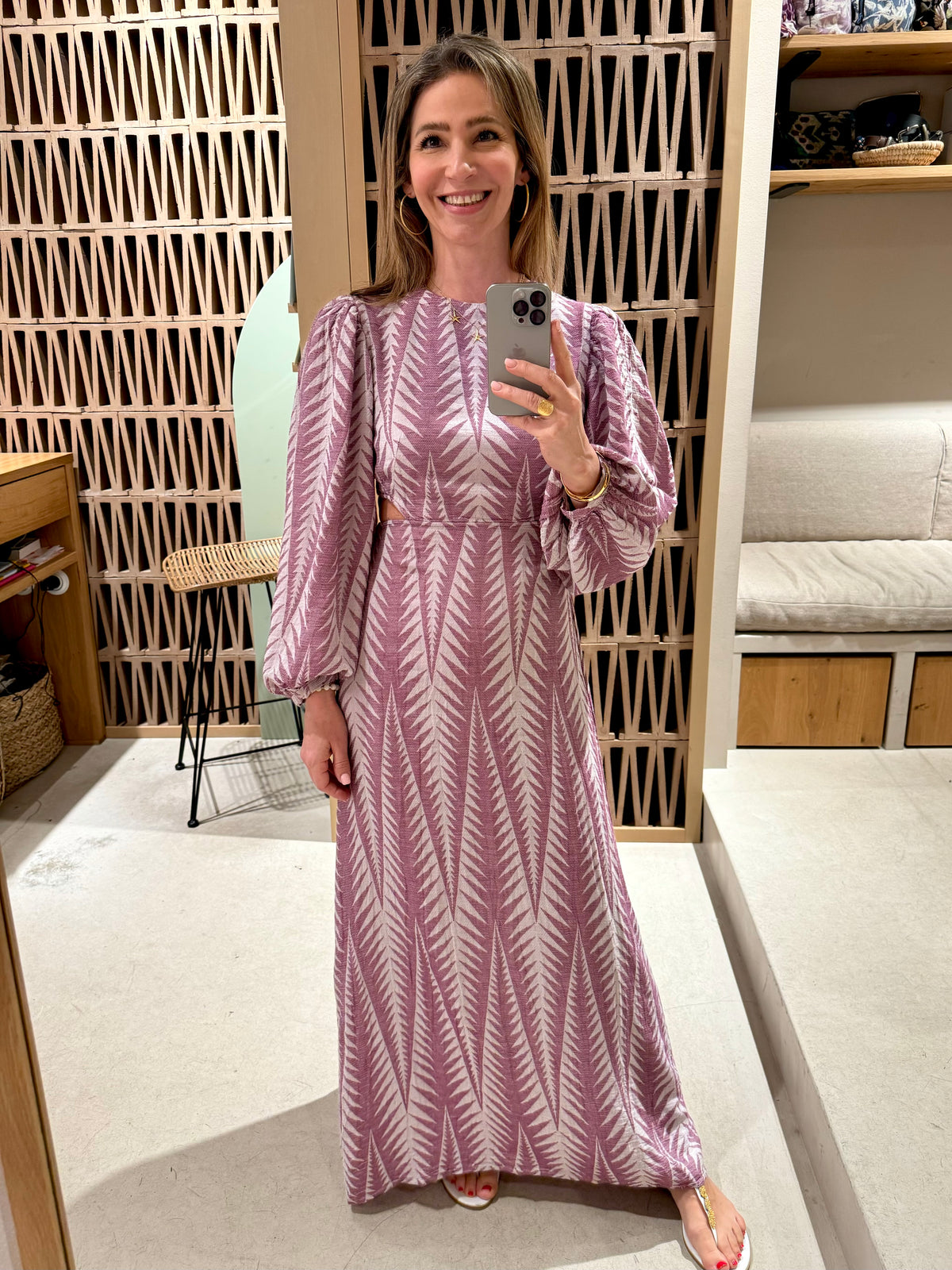 LONG DRESS WITH OPEN BACK "FINIKAS"