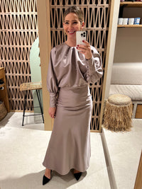 LONG DRESS “HELIUM” MAUVE