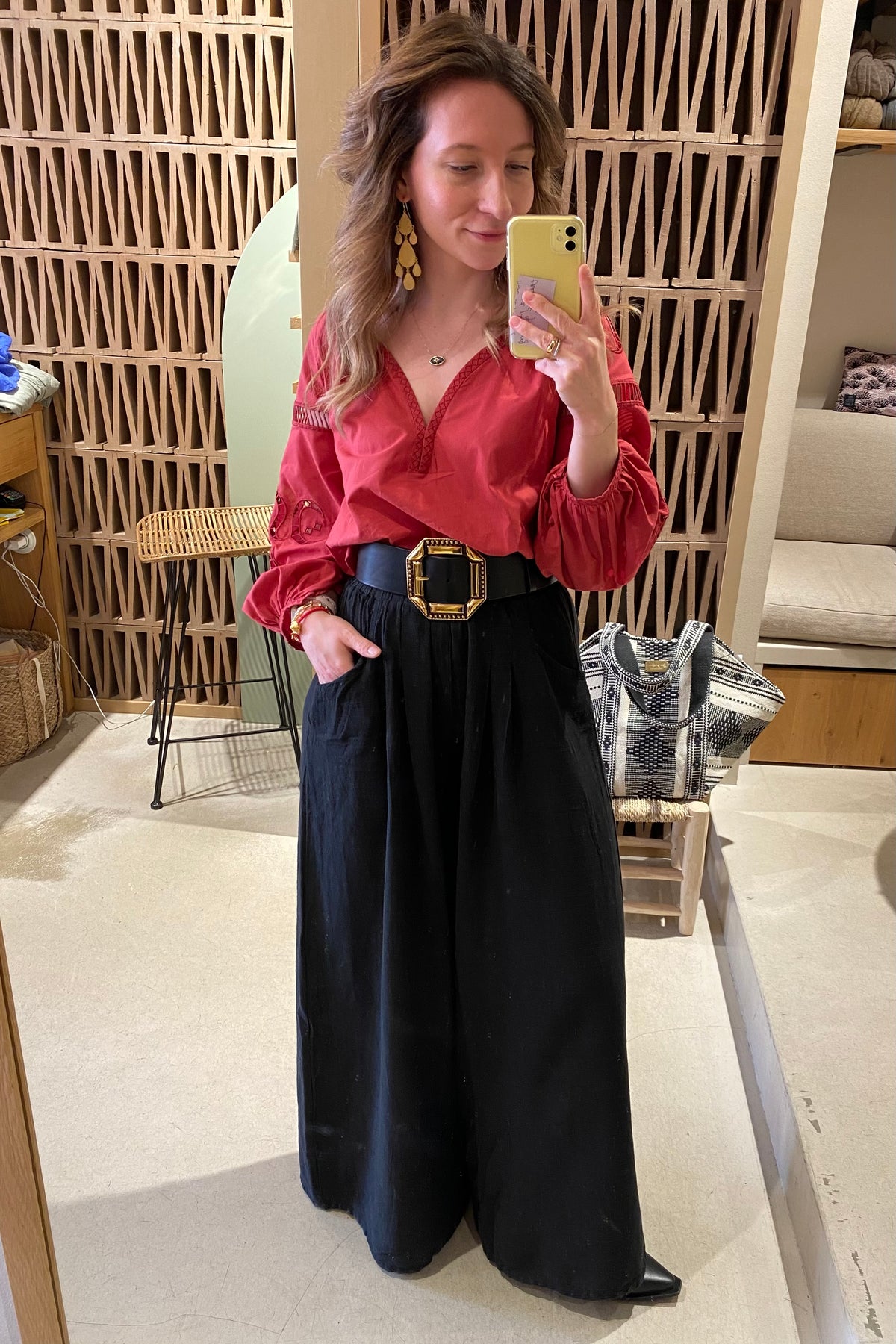 PALAZZO PANTS "MALIA" BLACK