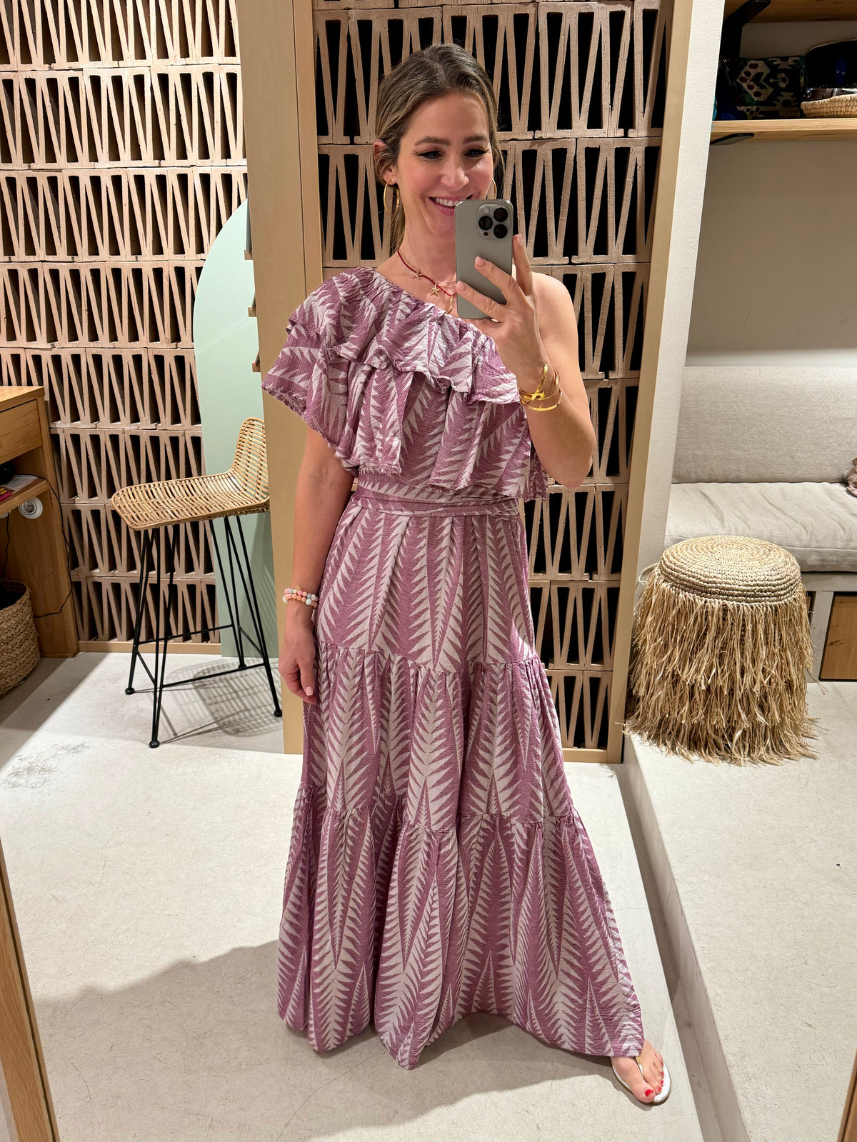 LONG ONE SHOULDER DRESS "FINIKAS"