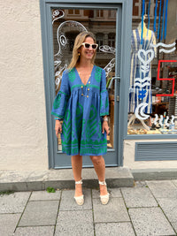 SHORT LINEN DRESS "FEATHER“