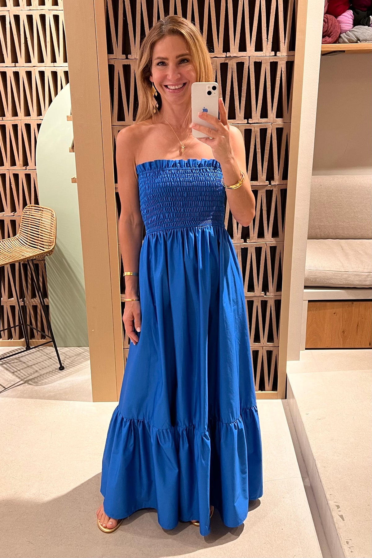 BANDEAU DRESS "ELPIS" BLUE